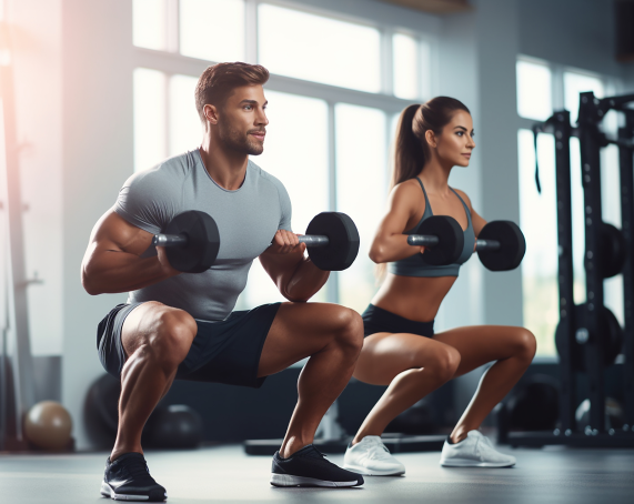 photo-young-man-woman-training-bodybuilding-gym (5) 1