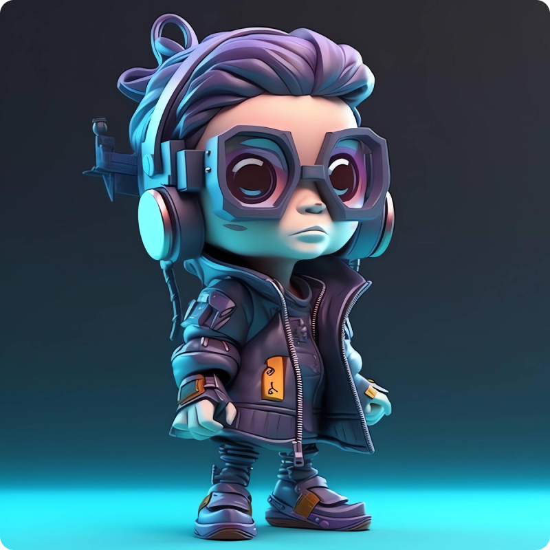 cartoon player one