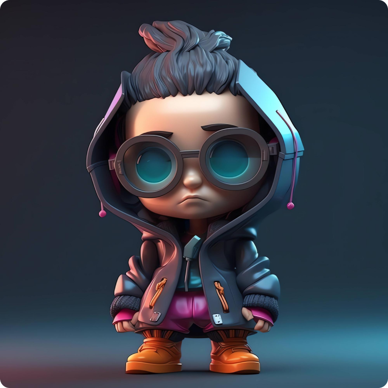 cartoon player three